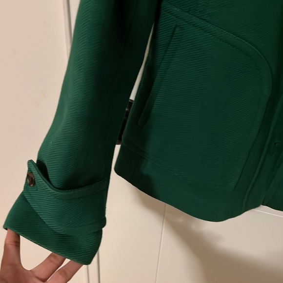 Banana Republic Green Pea Coat size S - Picture 5 of 6